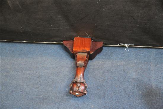 A Georgian style mahogany hump back settee, W.7ft D.3ft H.3ft 5in.
